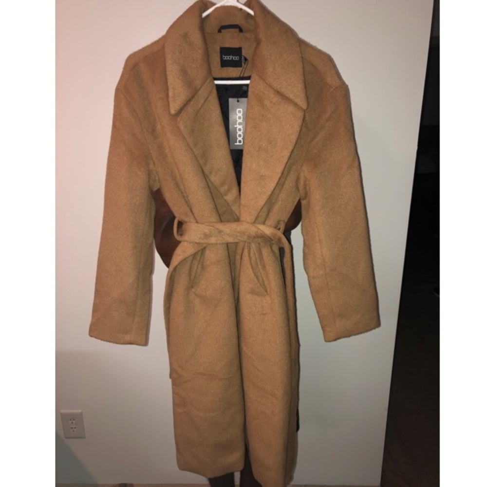 Brushed Wool Look coat